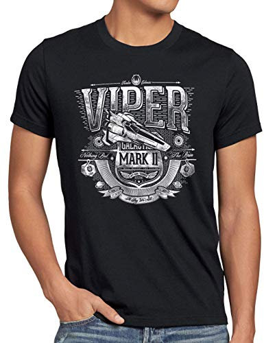 style3 Mark II T-Shirt Herren Galactica, Größe:L, Farbe:Schwarz