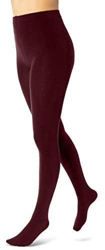 sockenkauf24 Damen THERMO Strumpfhose mit Innenfleece extra warm Winter Strumpfhose (40/42, Bordeaux Rot) WP