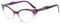 Eyekepper Cateyes Damen Lesebrille (Lila-Transparent, 0.50)