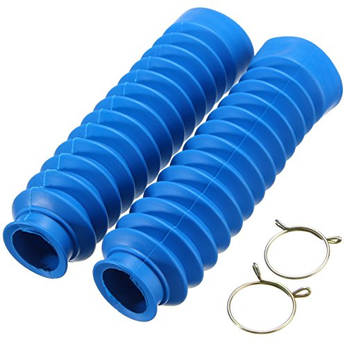 Alamor Paio di Copri-Forcella Anteriore in Gomma per Motocicletta Protezione Gaitor 4 Colori Blu