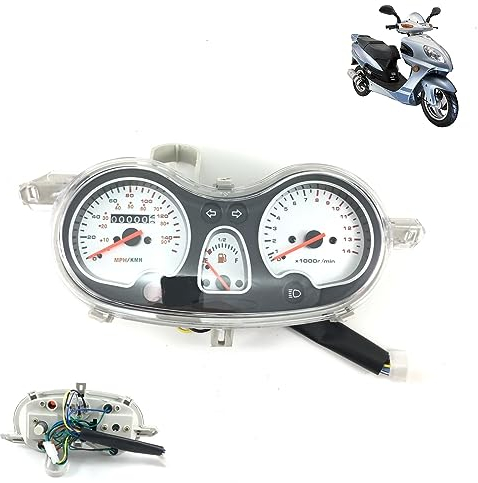 TACHOMETER/COCKPIT/TACHO EINHEIT - kompl. inkl. ANSCHLUSS KABELBAUM für BAOTIAN QT-2 YIYING QINGQI KYMCO JMSTAR FLEX TECH ERING KREIDLER CHINA ROLLER GY6 50-150cc