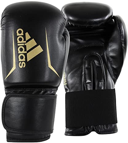 adidas Boxhandschuhe Speed 50, Erwachsene, Boxing Gloves 14 oz, Punchinghandschuhe komfortabel und langlebig, schwarz