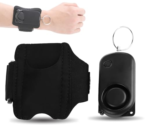 Alarme d'attaque, Alarme personnelle, Alarme d'urgence Portable 120dB avec Lumière LED, Alarme sonore de défense de sécurité pour Femmes, Enfants, Personnes âgées