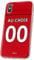 Manchester iPhone XR Personalised Football Silicone Phone Cover Name and Number