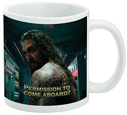 GRAPHICS & MORE Aquaman Movie Weißer Keramik-Mug mit 11 Unzen, Offizielles Lizenzprodukt: Aquaman Movie