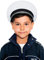 Maskworld Originalgetreue deutsche Polizei-Mütze für kleine Polizisten - Kinder-Kostüm-Accesoire für Karneval Fasching & Halloween - Polizeihut Uniform Weiss - Größe 56