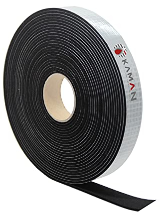 EPDM Zellkautschuk Dichtungsband einseitig, selbstklebend Moosgummi - 5m je Rolle- Breite 20mm x Dicke 20mm (20x20) Premium-Qualität mit Geld-zurück-Garantie