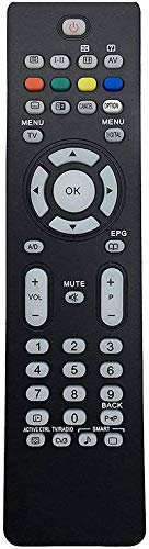 VINABTY RC2034301/01 Télécommande de Remplacement pour Philips TV RC203430101 RC2034301 01 19PFL5602D 20HF5335D 20PFL5522D 23PFL5322 26PFL7532D 32PFL5522 37PFL5522 42PFL7662D 50PFP5532D 52PFL3603D