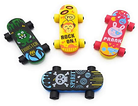 MEger 12 Radiergummi Skateboard radieren Schule Büro