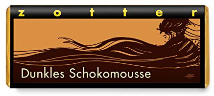 Zotter Bitterschokolade mit dunklem Schokomousse, handgeschöpft (70 g) - Bio