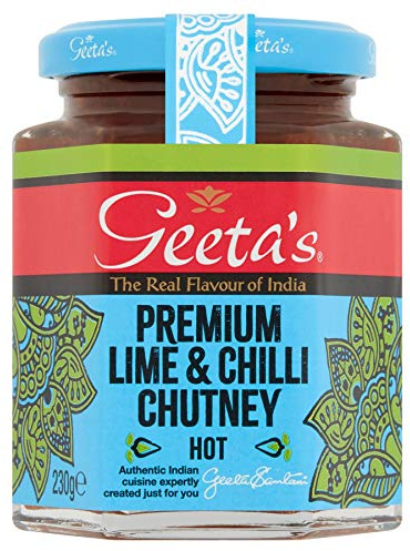Geetas Premium Citron & Chilli Chutney - 230 g - Paquet de 1