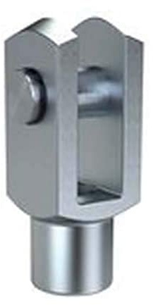RIEGLER GAKAP2M27X2 AP2 ISO 8140 Gabelkopf für Zylinder, 30mm Bohrung, M27 x 2 Kolbenstangengewinde