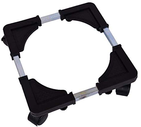 Soporte universal para frigorífico para dormitorio, duradero, práctico para mini refrigerador, lavadora, color negro, 32 x 32 cm