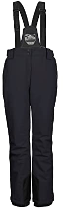 killtec Damen Funktionshose/Skihose mit abnehmbaren Trägern KSW 249 WMN SKI PNTS, schwarz blau, 46, 37559-000