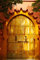 Fabulous Affiche Poster Porte Orientale en Bois Doré