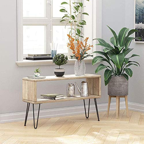 Jambes en métal de Bricolage, 2 Barres de Fer,Lot 4 Pieds de Table en épingle à Cheveux, Plus Forte, avec vis et protecteurs de Sol (4 pièces -30cm (Deux tiges en Noir))