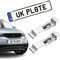 OLRWSLG Pendant Number Plate Clips 2 Pieces Number Plate Spring Holder Stainless Steel Number Plate Holder Car Number Plate Clips for Motorcycles Car Caravans 4.25 Inches in Depth