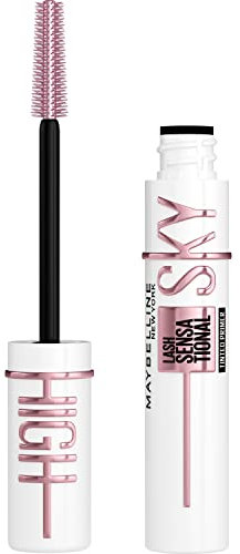 Maybelline New York Lash Sensational Sky High Serum Infused Lash Primer for Mascara, Lengthening, Thickening, Tinted and Washable Formula, Soft Black, 1 Count