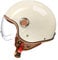 Retro Motorradhelm Herren Damen, Vintage Motorrad Jethelm, Halbhelme Mit Visier, Klapphelme DOT/ECE-Zulassung, Offenem Helm Chopperhelm Rollerhelm Brain Cap Helm(59-60cm) ( Color : D , Size : (59-60cm