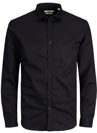 JACK & JONES Men's Jprblacardiff Shirt L/S Ps Noos Shirt (Pack of 1)