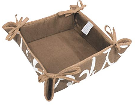 Russo Tessuti Sacca Sacco Portapane Porta Pane Ghirigori Laccetti Vari Colori-Fango