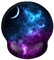 AOKSUNOVA Tapis de souris ergonomique avec repose-poignet Motif galaxie