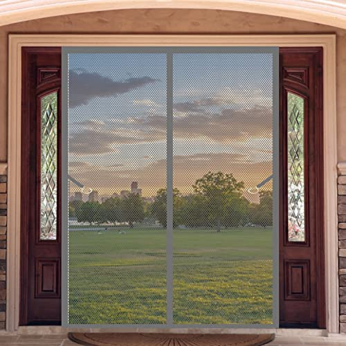 Kit Zanzariera Per Finestra Grande 210 x 260 cm Anti Zanzare Insetti Zanzariera Facile Da Installare Porta Zanzariera Magnetica Tenda Anti-Insetti Per Interni Ed Esterni, Grigio