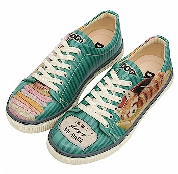 DOGO Sneaker - Sleepy Red Panda- Vegan Atmungsaktiv Mehrfarbig Damen Sneaker