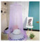 Yurosiay Universal Kuppel Moskitonetz Prinzessin Moskitonetz Dome Moskitonetz Zum Aufhängen Moskitonetz Reisen Einfache Installation Mückennetz Bett für Doppelbett Einzelbett Lila