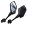 Rückseitenspiegel Für Yamaha Für YZF600 Für YZF R1 R6 R3 R125 R25 R15 2003 2004 2005 2006 2007 2008 2009 Schwarz Moto Rückspiegel Motorrad Rückspiegel (Größe : Kohlefaser)