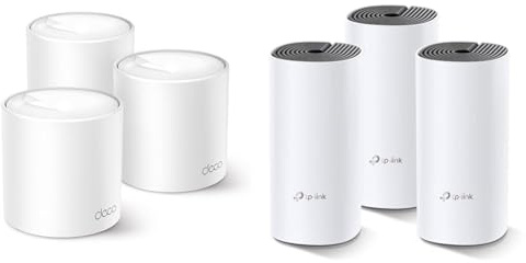 TP-Link Deco X50 Mesh WLAN Set 3 Pack & Deco M4 Mesh WLAN Set 3er Pack, AC1200 Dual Band Router & Repeater