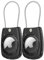 Aimtel 2 Pezzi AirTag Portachiavi compatibile con supporto Apple AirTag Custodia,Supporto AirTag Secure con cavo,Chiavi Zaini e Animale,IPX8 Impermeabile Custodia AirTag