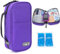 YOUSHARES Estuche Insulina con 2 Bolsa Gel Frio - Nevera Portatil Insulina para Viajes - Estuche Isotérmico Insulina Organizador para Diabéticos(Morado)