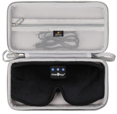 Aproca Hard Travel Storage Protective Case, for MUSICOZY Sleep Headphones Headband Sleeping Headphones Sleep Eye Mask