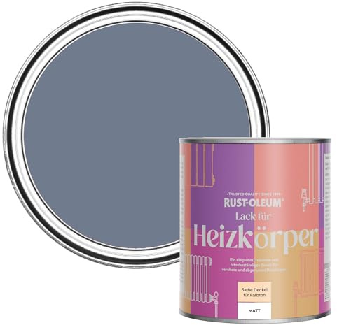 Rust-Oleum Blue Heat Resistant Radiator Paint in Matt Finish - Hush 750ml