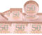 Set de vajilla de cumpleaños en oro rosa (SET-50)