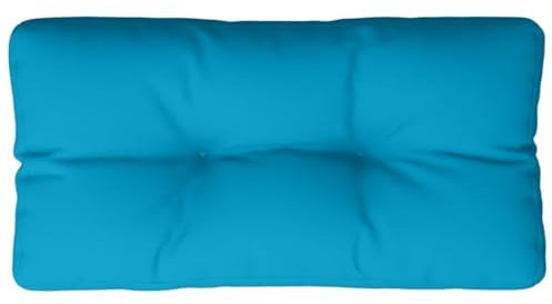 vidaXL Cuscino per Pallet Blu Chiaro 70x40x12 cm in Tessuto