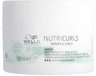 Wella Professionals NUTRICURLS Mascarilla Capilar de Tratamiento Intensivo para Cabello Ondulado y Rizado - Nutre y Define, 150 ml