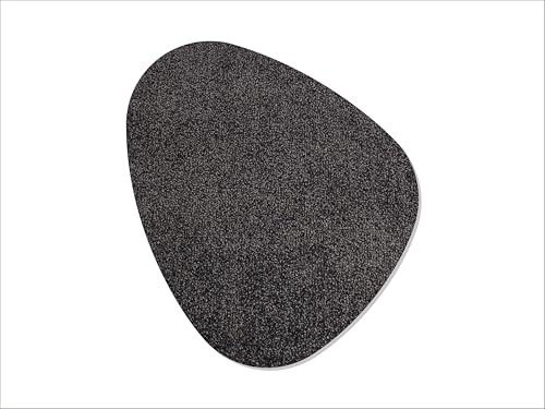 Keilbach Designprodukte – Fußmatte Kiesel – 84 x 75 cm – 7 Farben – hochwertiger Schuhabstreifer – rutschfest, waschbar, dicht gewoben, Gute Schmutz- und Feuchtigkeitsaufnahme (Darkgrey)