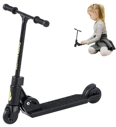 Finger Scooter, Toy Scooter, Finger-Scooter Faltbar, T-Typ Fingerbewegungs-Trittroller Mit Bremse, Lustiges Fingerspitzen-Bewegungs-Push-Board, Trainiert Die Fingerflexibilität Und Koordination