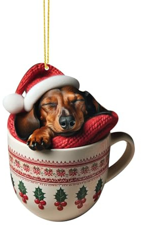Eauptffy Weihnachten Deko Christbaumschmuck 3d Weihnachtsbaumkugeln Lustig Christbaumschmuck Ausgefallen Tiere Tannenbaumschmuck Hängende Weihnachtskugeln Auto Rückspiegelzubehör