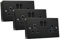 SHPELEC® Matt Black Metal Switch and Socket Range with Surface Mount Back Box – Sleek, Durable, and Easy to Install (2 Gang Socket + Back Box (3 Pack), Screwed Version)