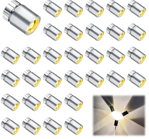 CYIOU Mini LED Licht Warmgelb 40 Stück Licht Mini LED Lampe Kleine Lichter für Geburtstag Party Bar Beleuchtung Basteln(Warmgelb Licht)