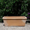 Terracotta Pflanzkasten Blumenkasten rechteckig – wetterfest, frostsicher & dekorativ für Garten, Balkon & Terrasse, Erika (70 cm)