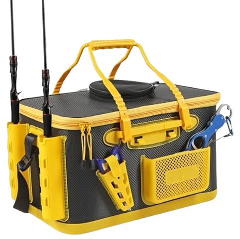 Bait Bucket | Portable Multifunction Bait Bucket - Fishing Equipment for Camping Travel Sea Kayak Boat Transport Car and Family Outing Friends