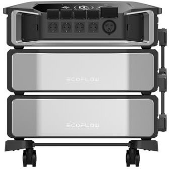 EcoFlow DELTA Pro Ultra Powerstation 12kWh, DELTA Pro Ultra con batteria supplementare, uscita AC 6 900 W, espandibile a 30 kWh, batteria LFP, monitoraggio app, generatore solare per casa, emergenze