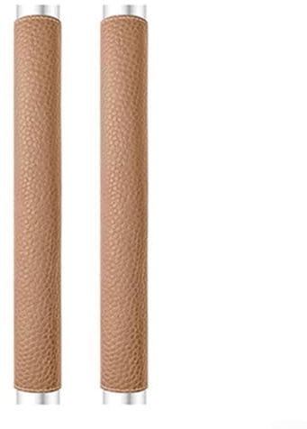 2 Pieces Refrigerator Door Handle Covers for Kitchen Appliances Handles from Dirt Scratches Extend Appliance Life with Washable PU Fabric Covers (Brown)