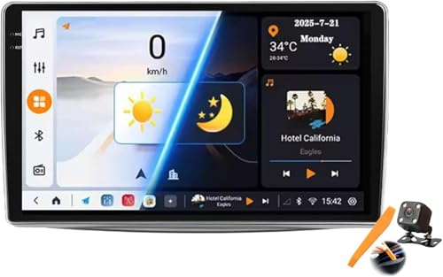 MingXing M6 Pro3,Android 15.0 2 DIN Car Stereo for A-lfa Romeo Mito 2008-2018, 9 Inch Touchscreen Car Tablet GPS Navigation Receiver with Wireless CarPlay & Android Auto