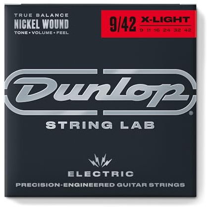 Dunlop 3pden0942 lámpara de níquel cuerdas para guitarra eléctrica (3 unidades)