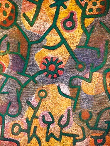 1art1 Paul Klee Poster Flora Am Felsen, 1940 Kunstdruck Bild 80x60 cm
